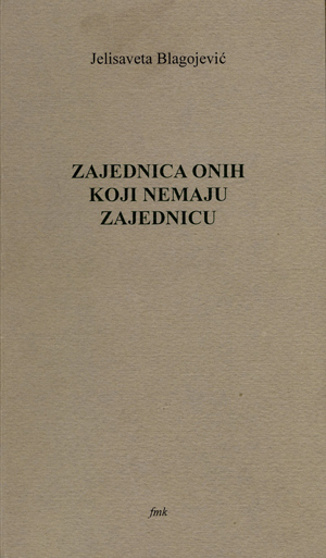 ZAJEDNICA ONIH KOJI NEMAJU ZAJEDNICU 