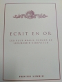 ECRIT EN OR 