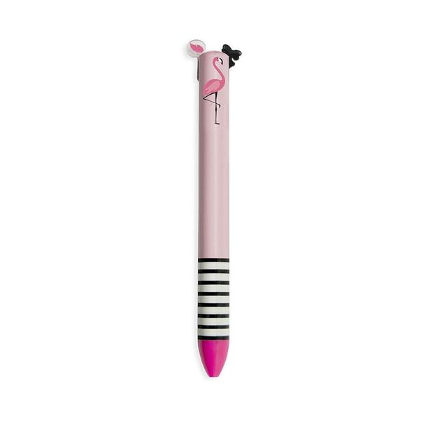 Hemijska CLICK&CLACK TWO COLOR PEN-BLACK&PINK 0.7MM MISS FLAMINGO 