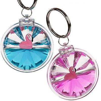 Privezak za Ključ METAL KEYRING FLOATING FLAMINGO APPROX 52 X 23 CM 2 ASS 24 PCS PER DISPLAY BOX 