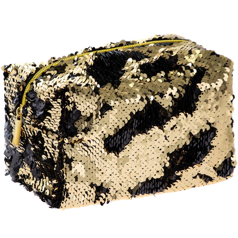 Neseser SEQUIN BLACK & GOLD 