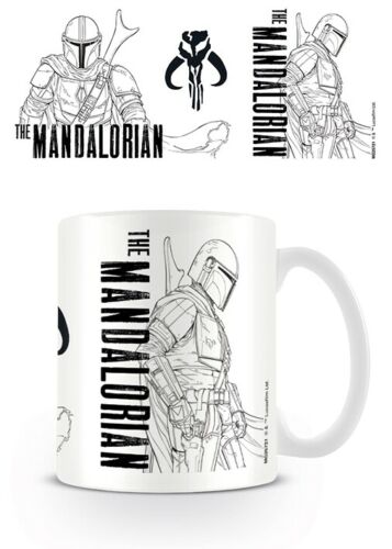 Šolja  STAR WARS  THE MANDALORIAN LINE ART 