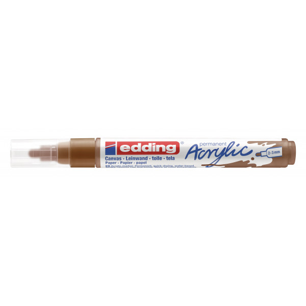 AKRILNI MARKER E-5100 MEDIUM 2-3MM OBLI VRH EDDING BRAON 