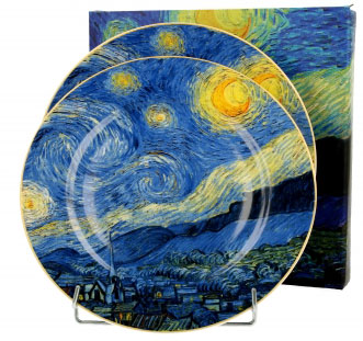 Set dva dezertna tanjira STARRY NIHGT VAN GOGH - 19,2cm 