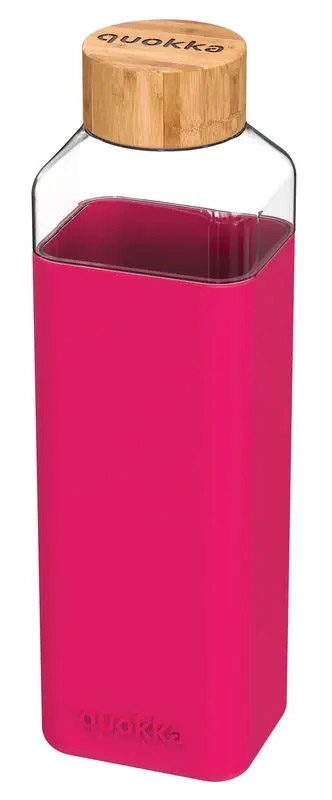 Staklena flašica za vodu QUOKKA PINK -  700ml 