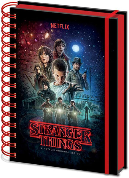 STRANGER THINGS notes na linije A5 