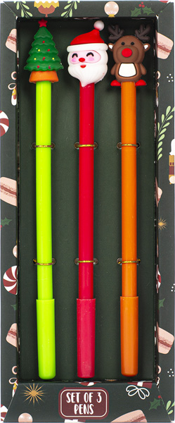 Set tri olovke sa novogodišnjim motivima 