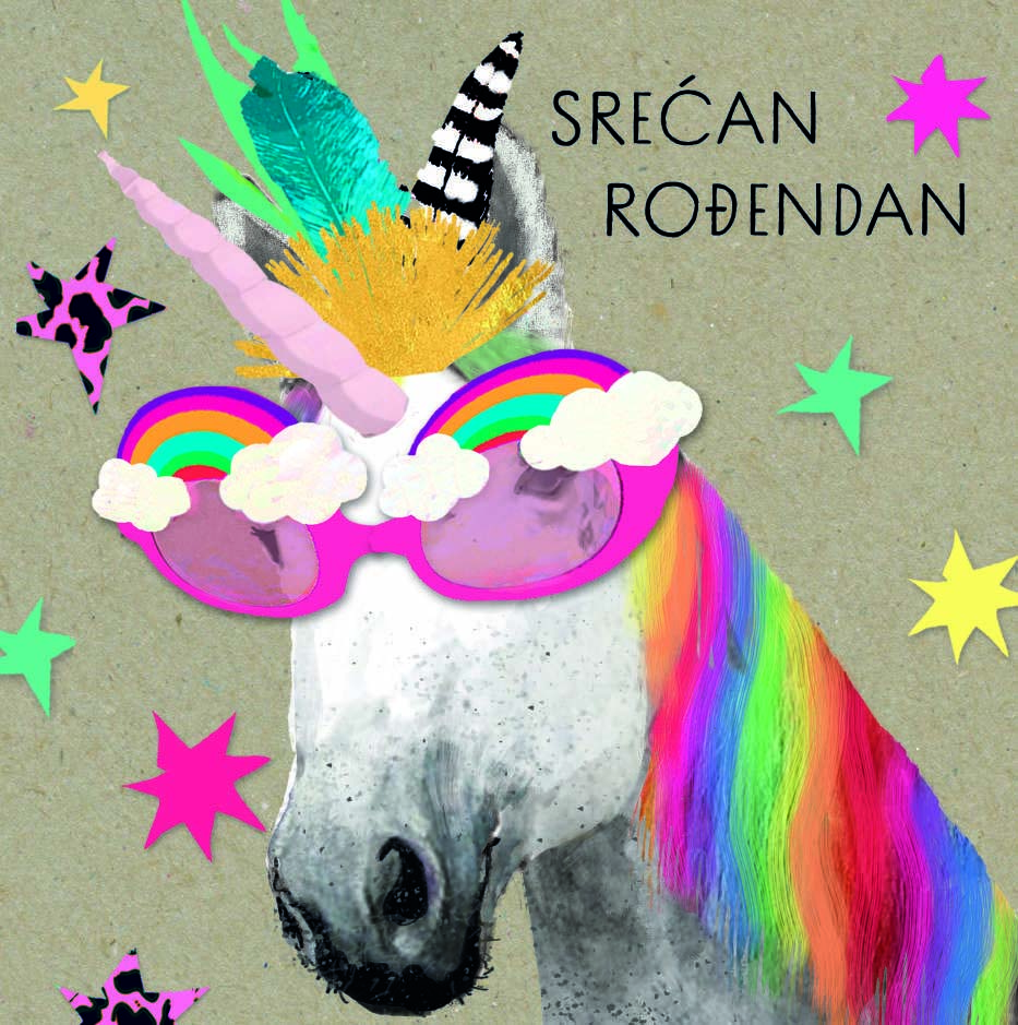 Rođendanska čestitka UNICORN 