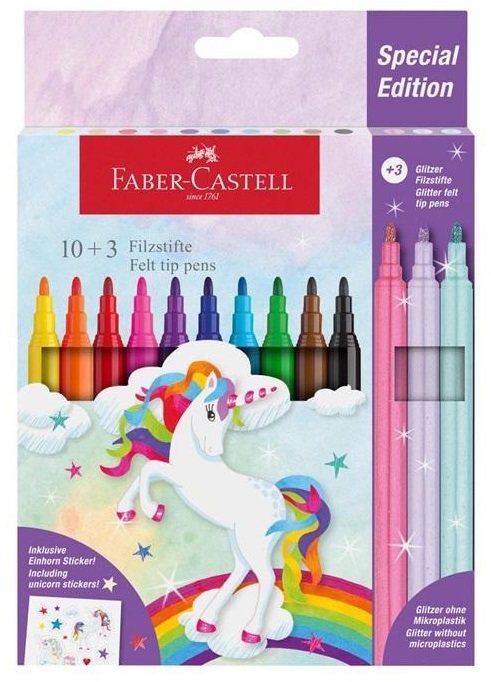 FABER CASTELL školski flomasteri 10+3 JEDNOROG 