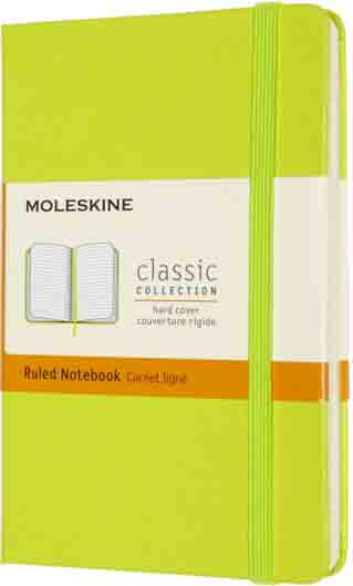 Notes MoleskinRUL HARD LEMON GREEN svetlo zeleni 