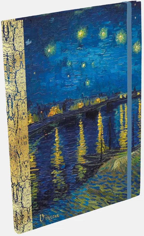 Notes A4 na linije VAN GOGH - STARRY NIGHT 