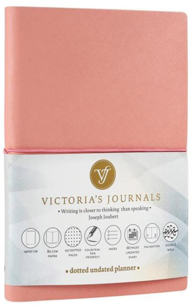 VICTORIA'S JOURNALS fleksi notes A5 na linije KAJSIJA 