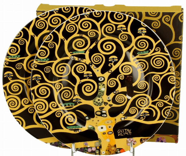 Set dva dezertna tanjira TREE OF LIFE GUSTAV KLIMT 