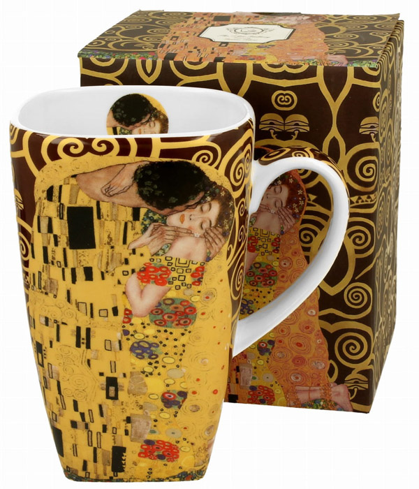 Velika četvrtasta šolja THE KISS - G. KLIMT - 630ml 