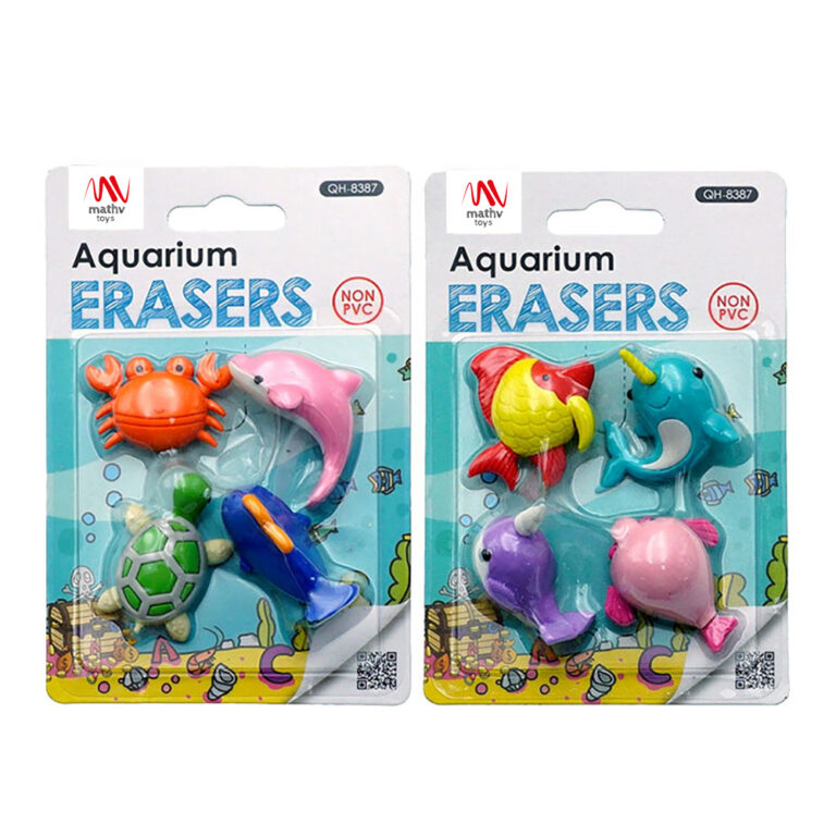 Set gumica za brisanje AQUARIUM (dve vrste) 