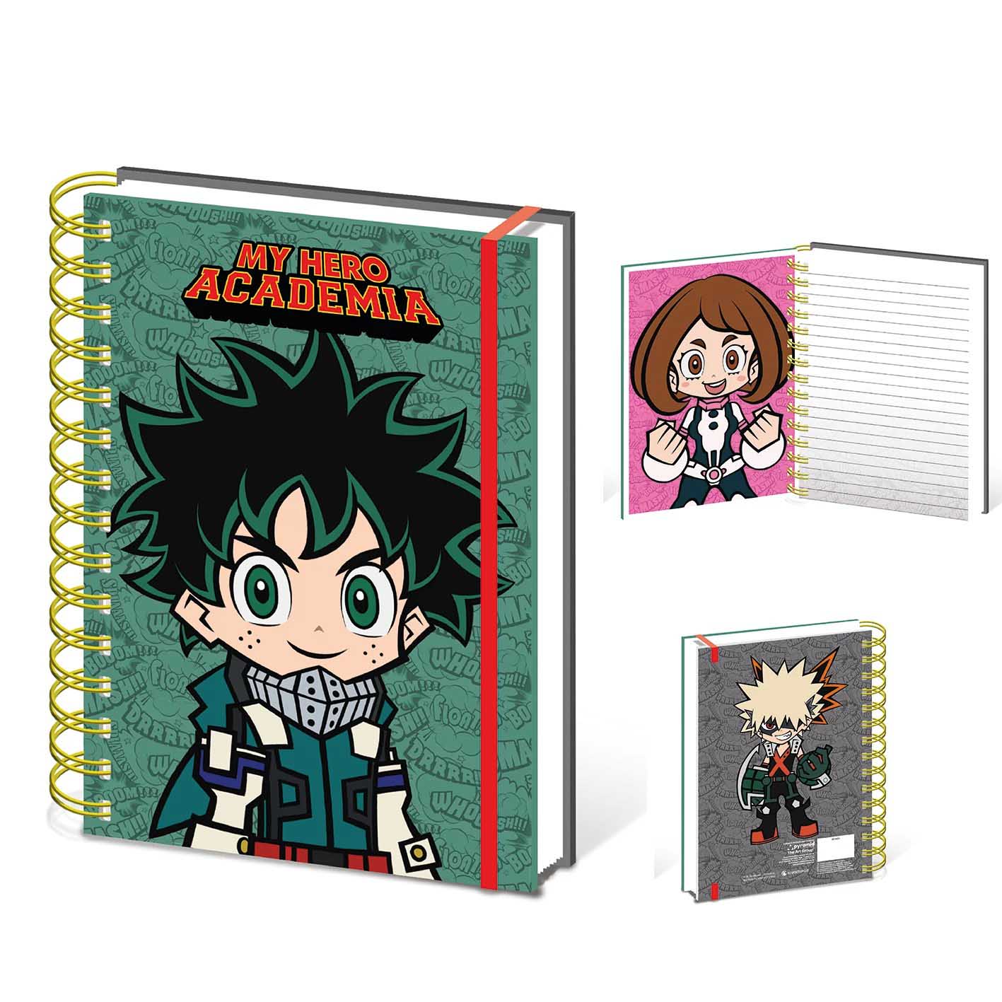 Notes sa spiralom A5 MY HERO ACADEMIA Chibi (na linije) 