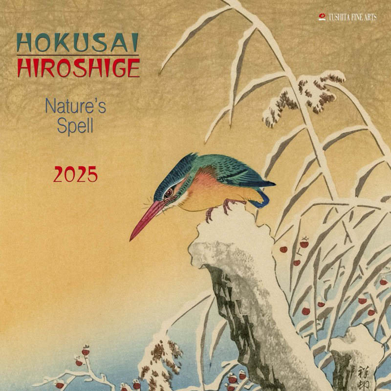 Zidni kalendar HOKUSAI / HIROSHIGE - NATURE'S SPELL 2025 