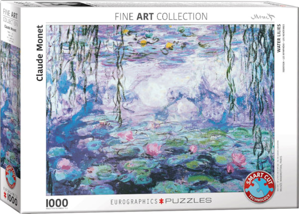 Puzzle WATERLILIES BY CLAUDE MONET 1000kom 