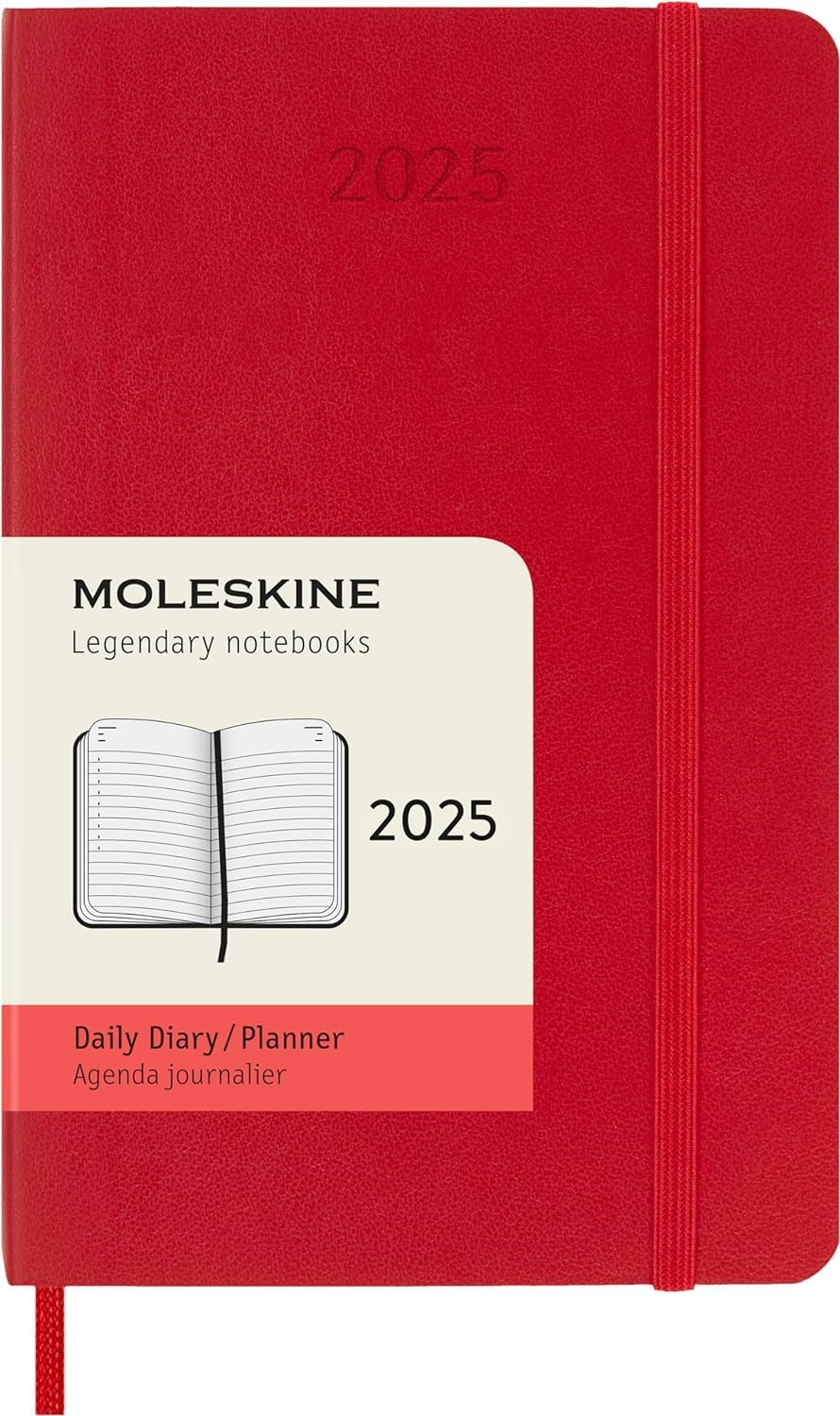 MOLESKINE datumirani planer 2025 MP CRVENI 9x14cm 