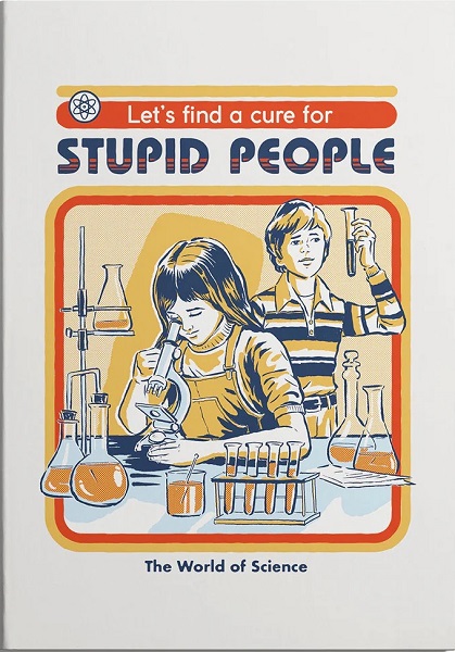 Notes A5 na linije CURE FOR STUPID PEOPLE 