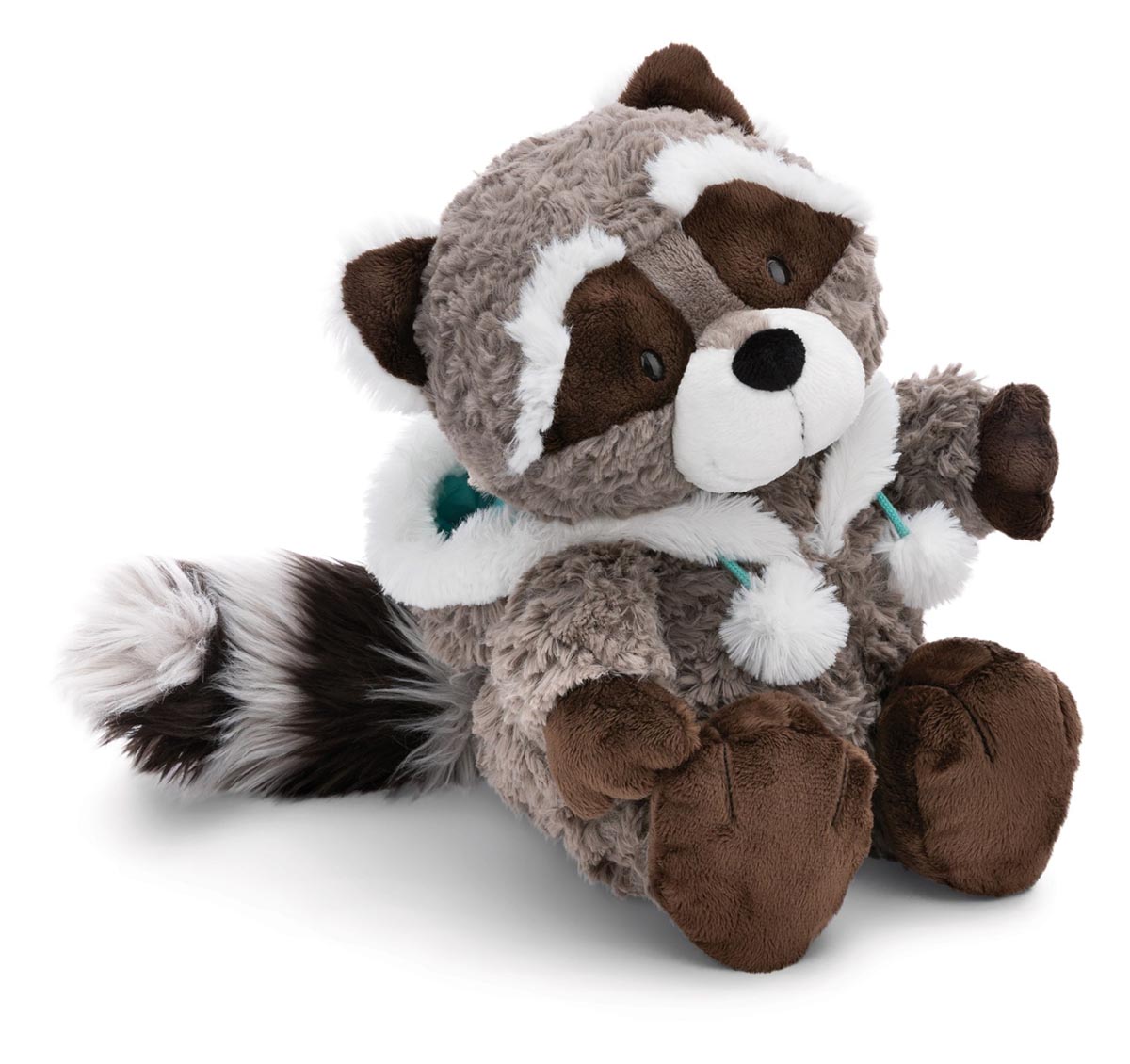 Plišana igračka NICI raccoon Lenno with hood 25cm 