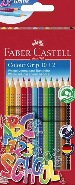 FABER CASTELL drvene bojice grip 12kom 