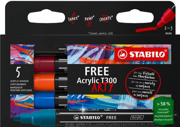 STABILO FREE markeri T300 1/5 