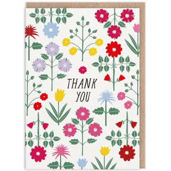 Čestitka FLORAL-THANK YOU (HVALA) 