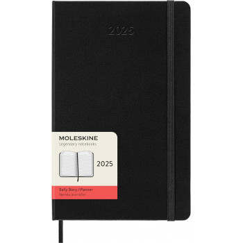 MOLESKINE datumirani planer 2025 TP CRNI 13x21cm 