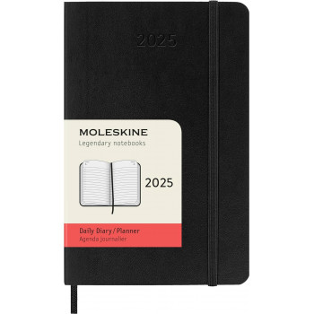 MOLESKINE datumirani planer 2025 MP CRNI 9x14cm 