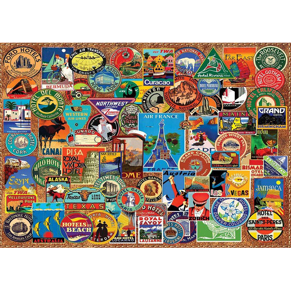 Puzzle WORLD TRAVELER 1500kom 