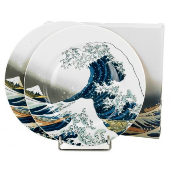 Set dva desertna tanjira THE GREAT WAVE - K. HOKUSAI 