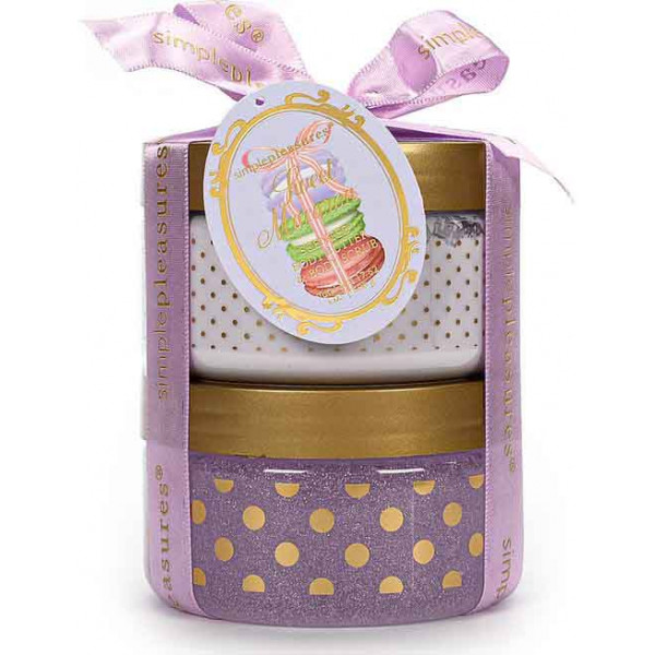 Body butter and scrub set SWEET MACARON 250g 