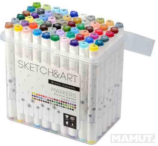 Set dvostranih markera 60 kom SKETCH&ART Mega 